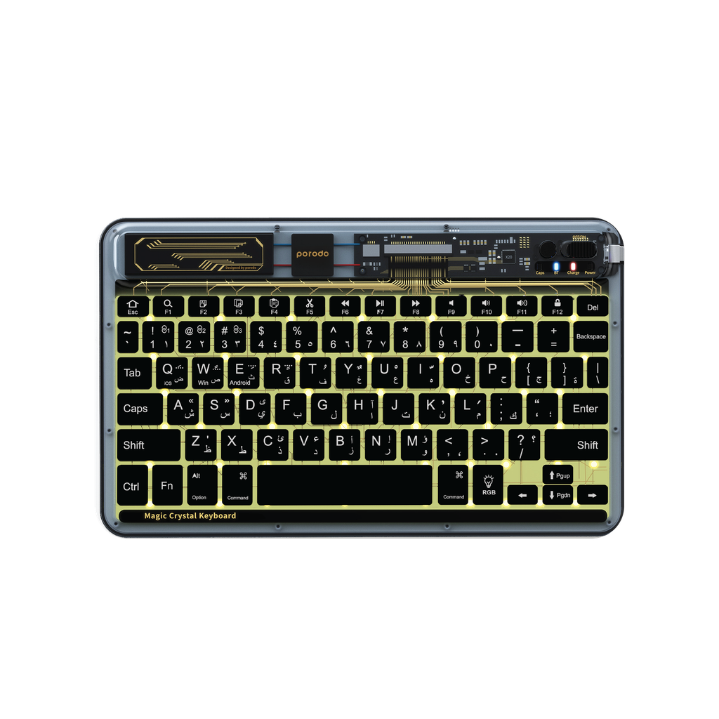 Porodo Crystal Shell Ultra-Slim Keyboard