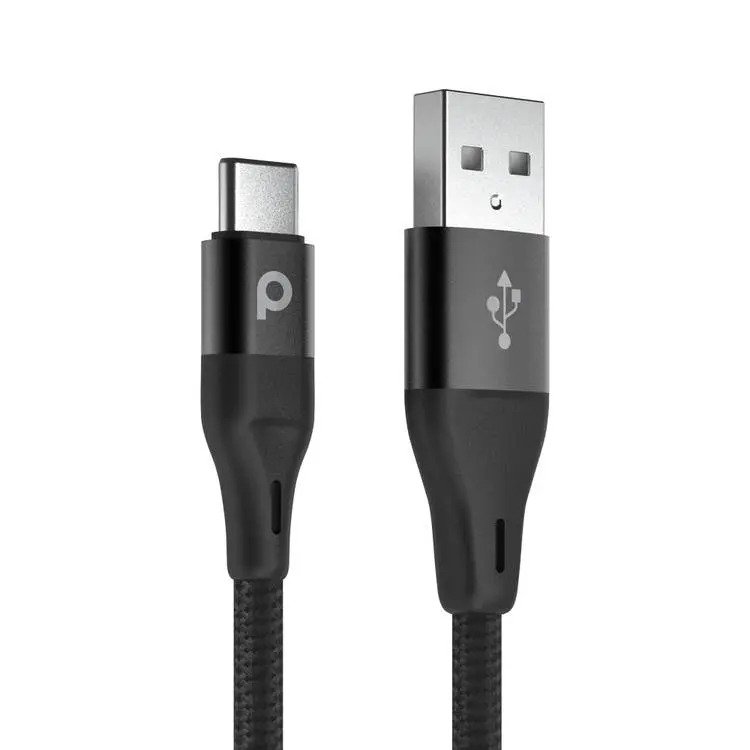 Porodo Braided USB-C Cable 1.2m 3A (Aluminum)