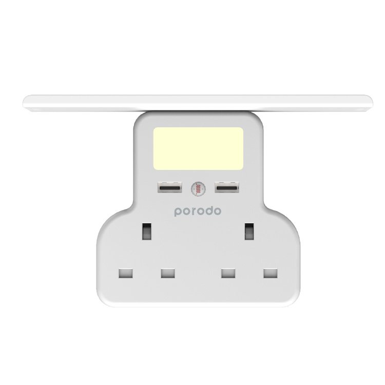 Porodo Multi-Function Power Socket and Night Light 13A 12W