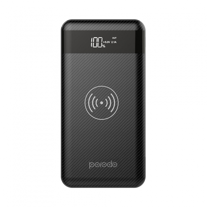 Porodo Wireless Power Bank With LED 10000mAh