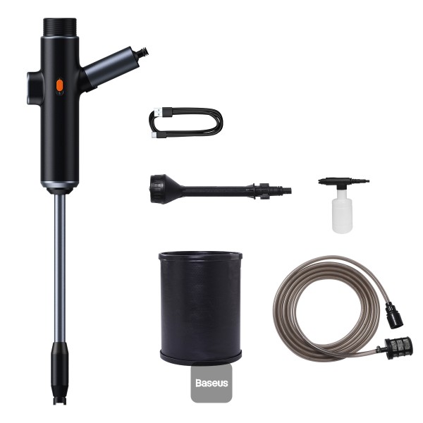 Baseus Dual Power Portable Electric Car Washer, Black