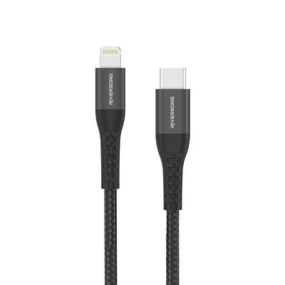 Riversong Fast Charging Cable, Lightning to USB Type-C, Black