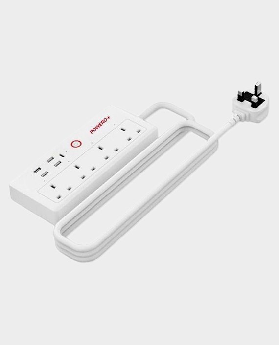 Powero+ Smart Power Strip With 20W PD White
