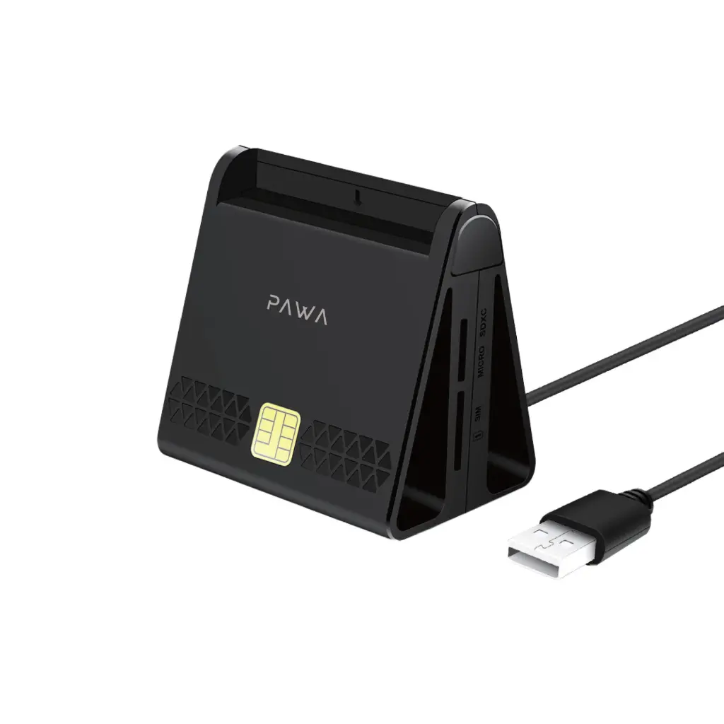 PAWA Multi Slots Smart Card Reader - PWATCDR143 - Black
