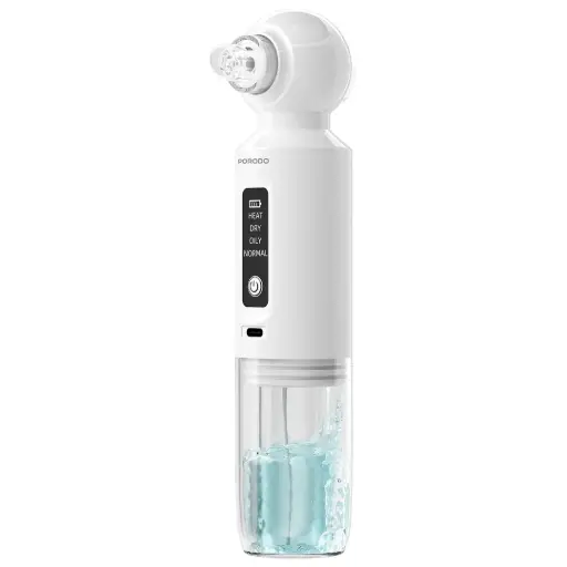 Porodo Lifestyle Deep Facial Blackhead Remover with Microbubble Water Spray - White