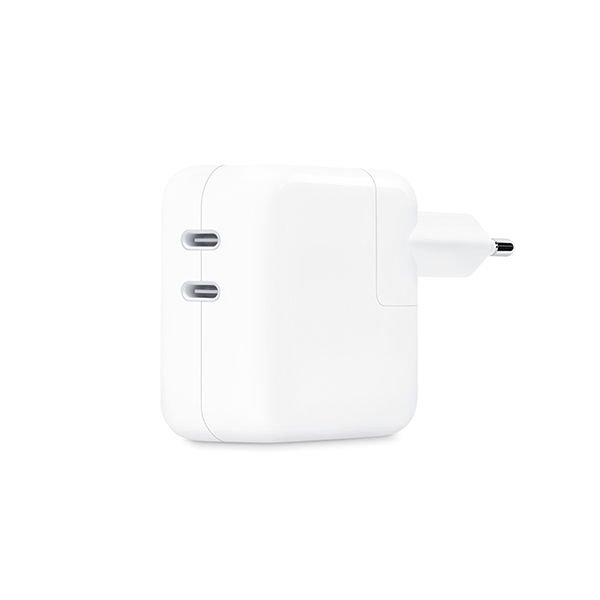 أبل محول طاقة بقدرة 35 واط مع منفذي USB-C