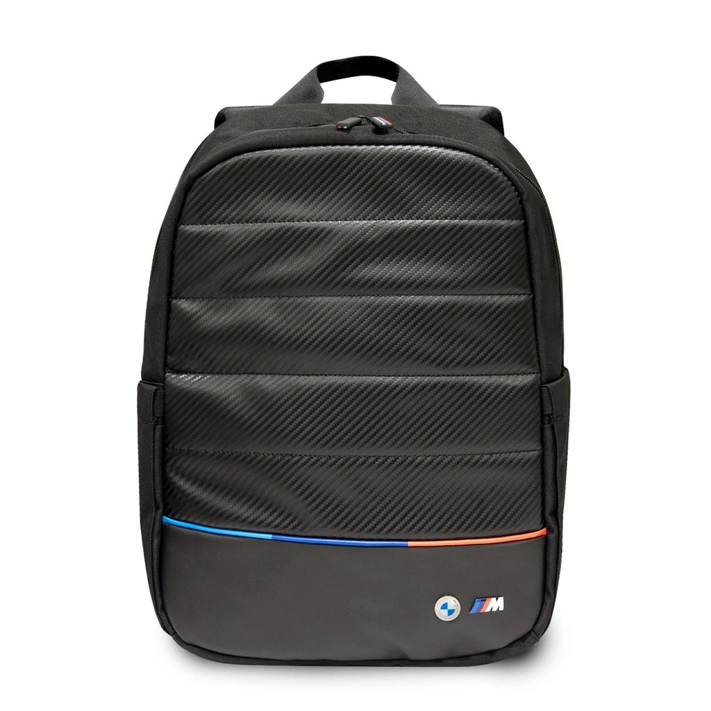 Bmw Carbon &PU Nylon Computer Back Pack 15" Black