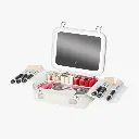 Green Lion Fest Makeup Bag - White