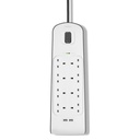 Belkin 8-Outlet Surge Protector with USB Charging, 2m – White