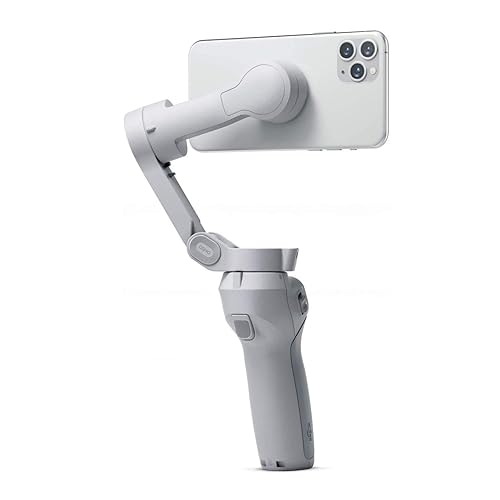 DJI OM 4 - Handheld 3-Axis Smartphone Gimbal Stabilizer with Grip, Tripod, Gimbal Stabilizer Ideal for Vlogging