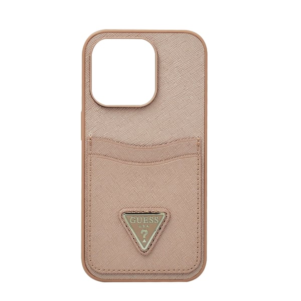 Guess Saffiano Double Card Hard Case IPHONE 14 PRO