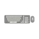 Green Lion GKM-300 Wireless Keyboard + Mouse - Grey