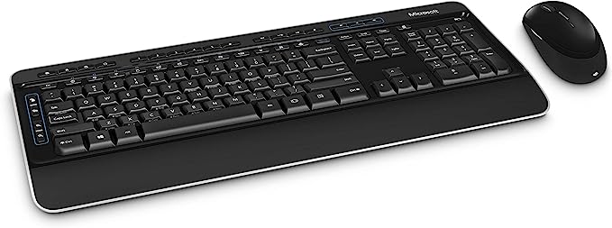 Microsoft Wireless Desktop 3050 with AES - Black. Wireless Keyboard and Mouse Combo