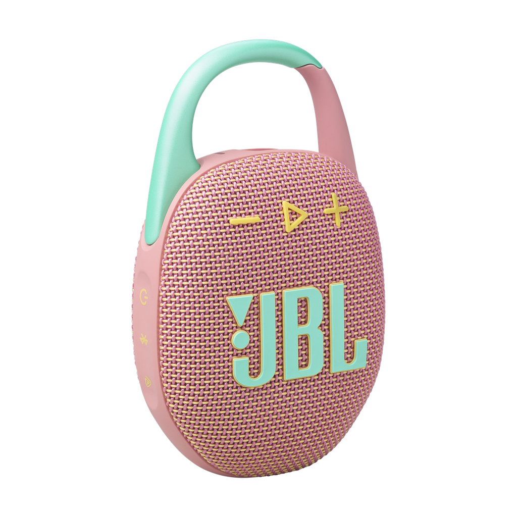 مكبر صوت JBL Clip 5 المحمول بتقنية البلوتوث - وردي