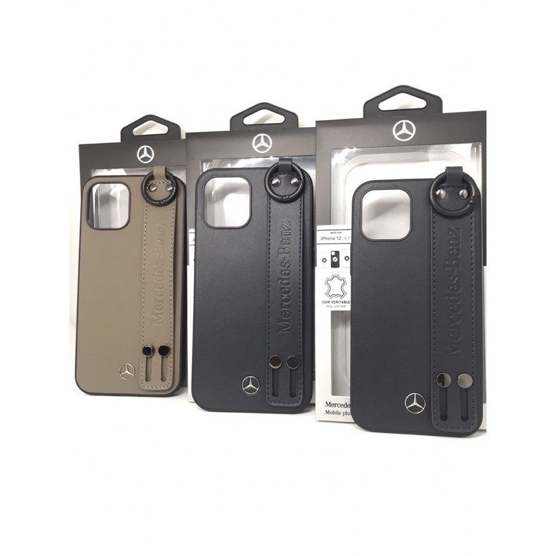 Mercedes-Benz Leather Case Hand Strap iPhone 12 Series