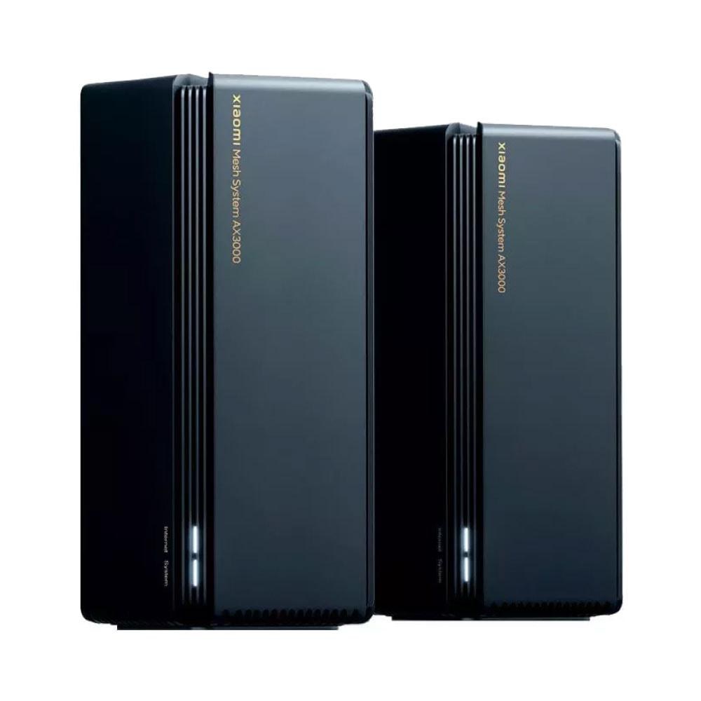 شاومي نظام Mesh AX3000، عبوة قطعتين – أسود