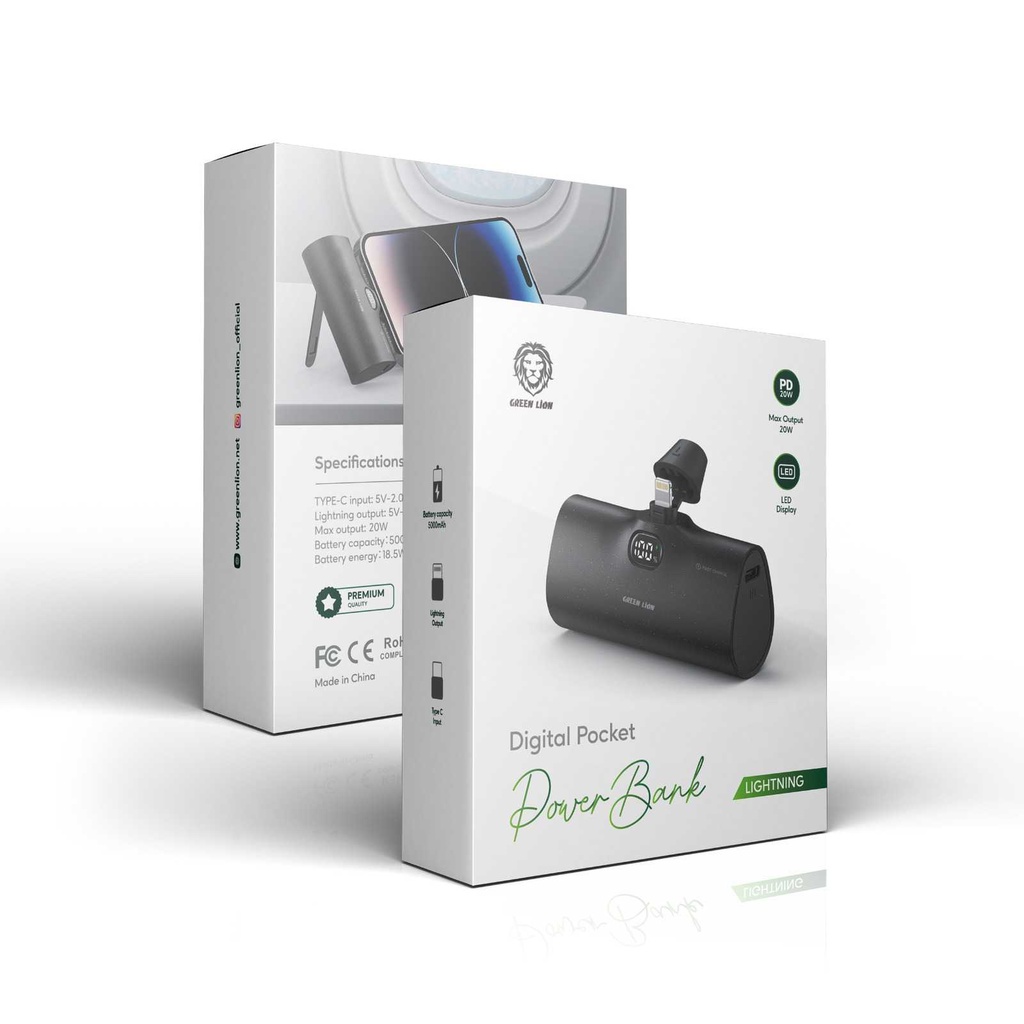 Green Lion Digital Pocket 5000mah PowerBank