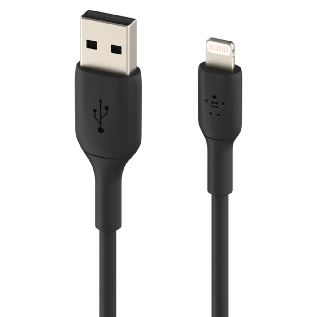 كابل Belkin BoostCharge من Lightning إلى USB-A بطول 15 سم – أسود