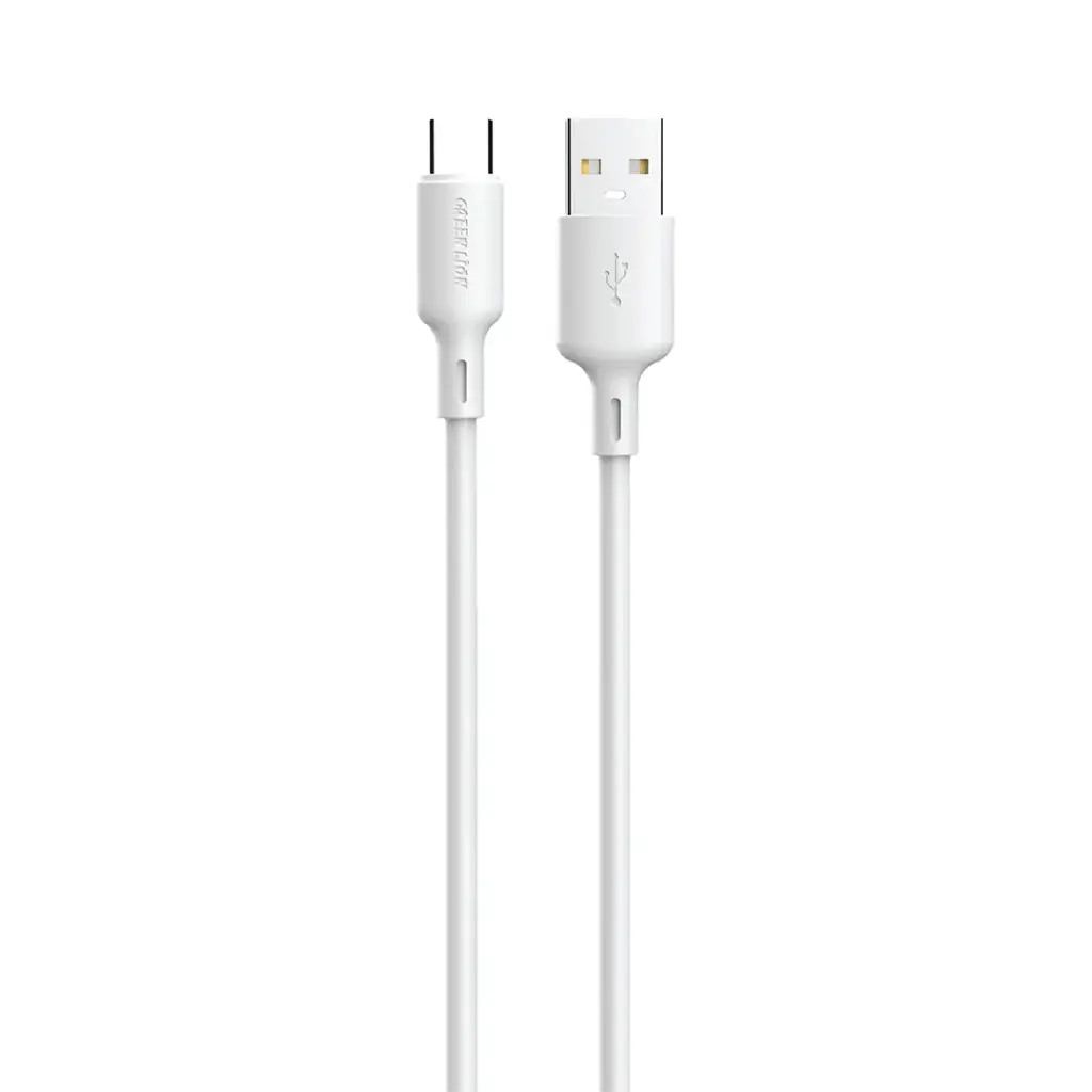 Green Lion 100W USB-A to USB-C TPE Cable 1m - White