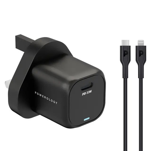 Powerology 33W GaN PD Charger - Black