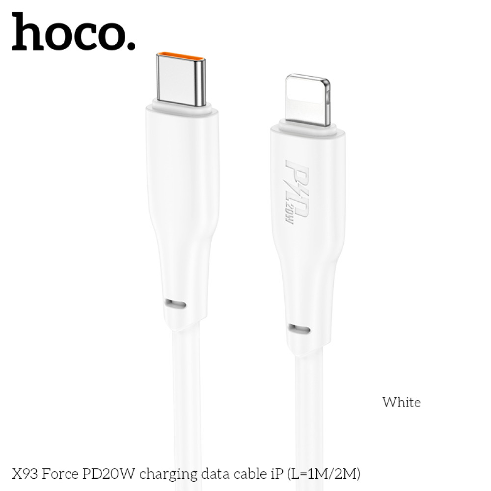 هوكو كابل X93 من USB-C إلى لايتنينغ، PD بقدرة 20 واط