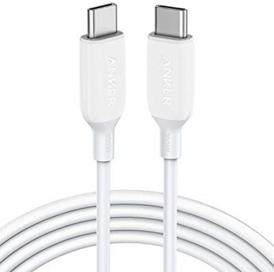 Anker PowerLine III Usb-C To Usb-C 100W 2.0 Cable 6ft White