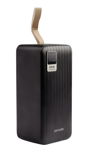 Porodo Compact PowerBank 50000mah PD 65w Black