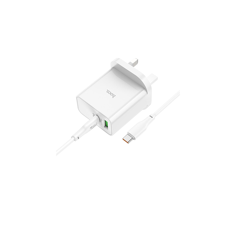 هوكو شاحن C113B PD بقدرة 65 واط مع كابل USB-C إلى USB-C