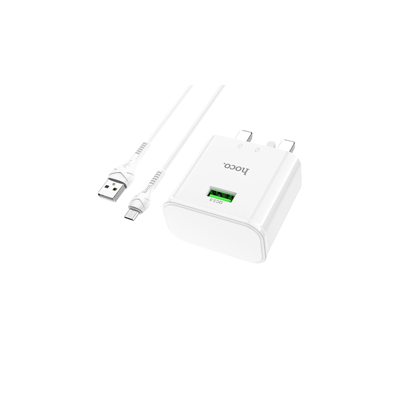 Hoco C92B QC3.0 Charger With Usb To Type-C Cable