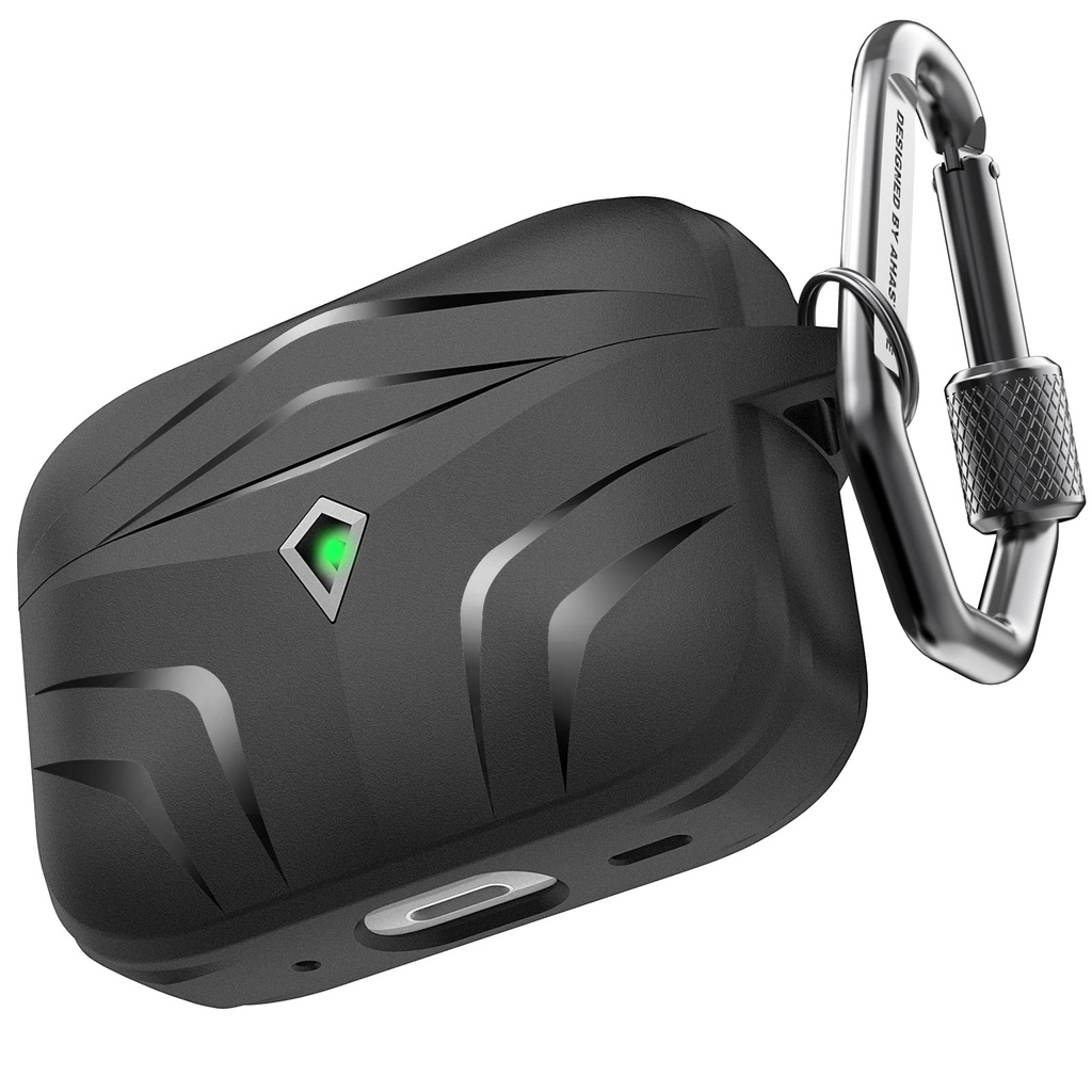 Ahastyle Silicone KeyChain Rugged Armor Case For Airpod Pro