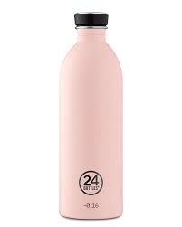 24 Bottles- Urban Bottle Pastel 1L Tuxedo Gold Steel