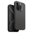 غطاء Uniq Lyden DS الهجين بتقنية MagClick لهاتف iPhone 15 Pro – رمادي/أسود