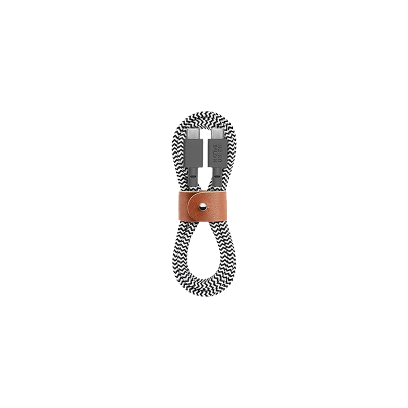نيتيف يونيون كابل Belt من USB-C إلى USB-C بطول 1.2 متر – زيبرا