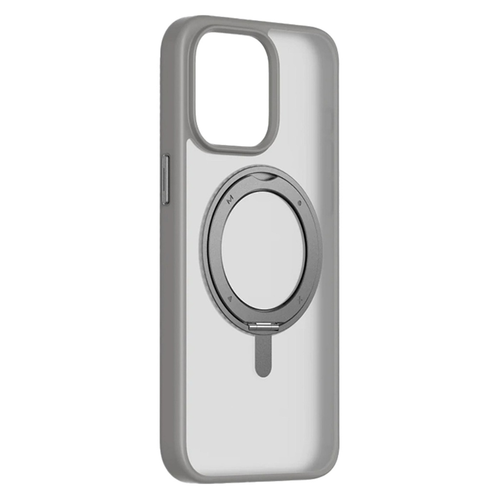 غطاء Momax CaseFORM Roller المغناطيسي مع حامل دائري لهاتف iPhone 15 Pro