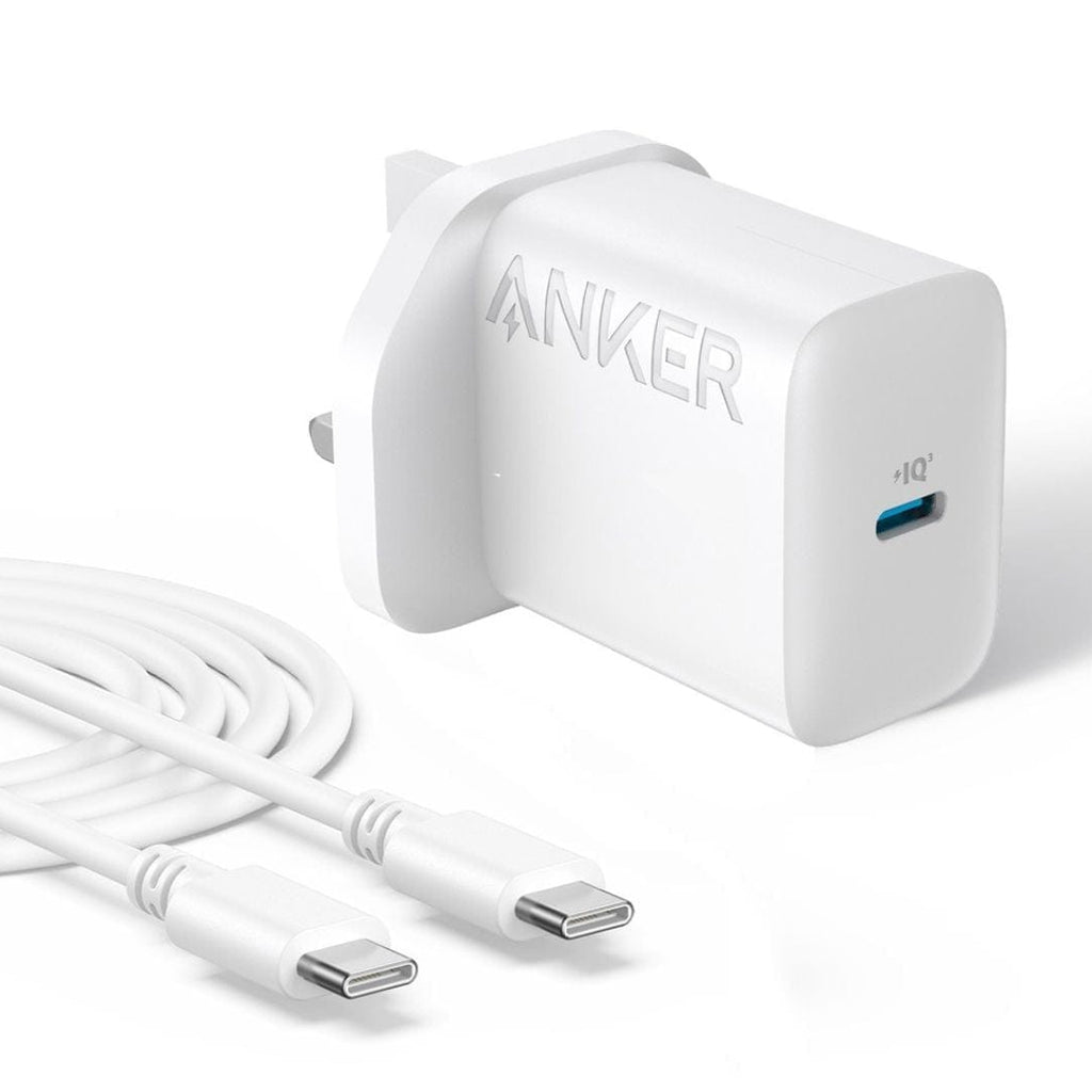 أنكر شاحن سيليكت USB-C بقدرة 20 واط مع كابل USB-C