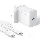 أنكر شاحن سيليكت USB-C بقدرة 20 واط مع كابل USB-C