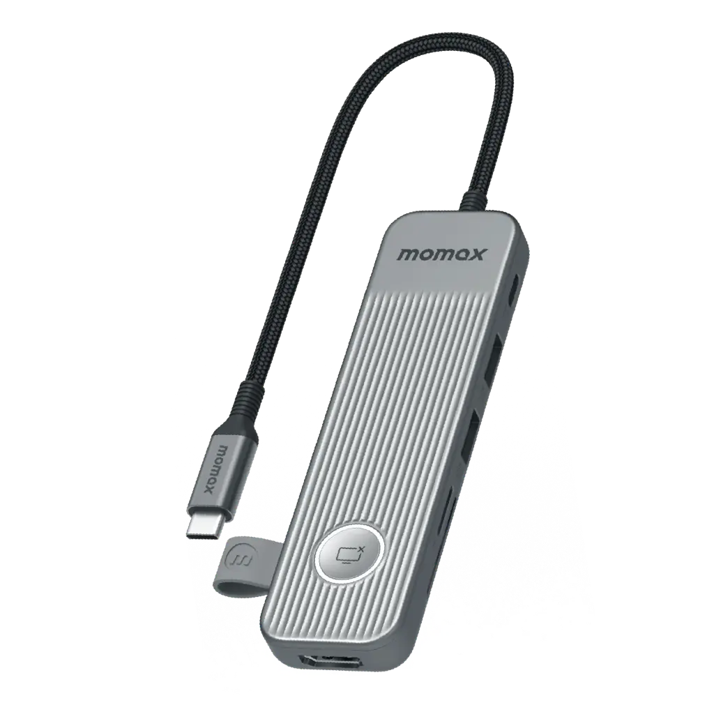 Momax  ONELINK 100W 7-in-1 Multi-Function USB-C HUB -Grey