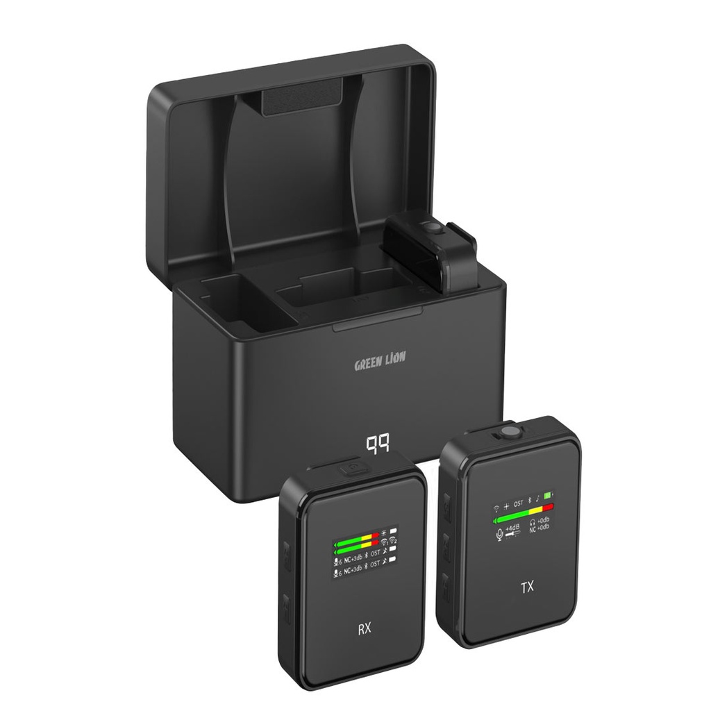 Green Lion GLM-Professional Wireless Microphone 300mAh - Black