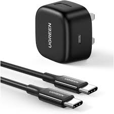 يوغرين شاحن سريع PD بقدرة 25 واط مع كابل USB-C إلى USB-C