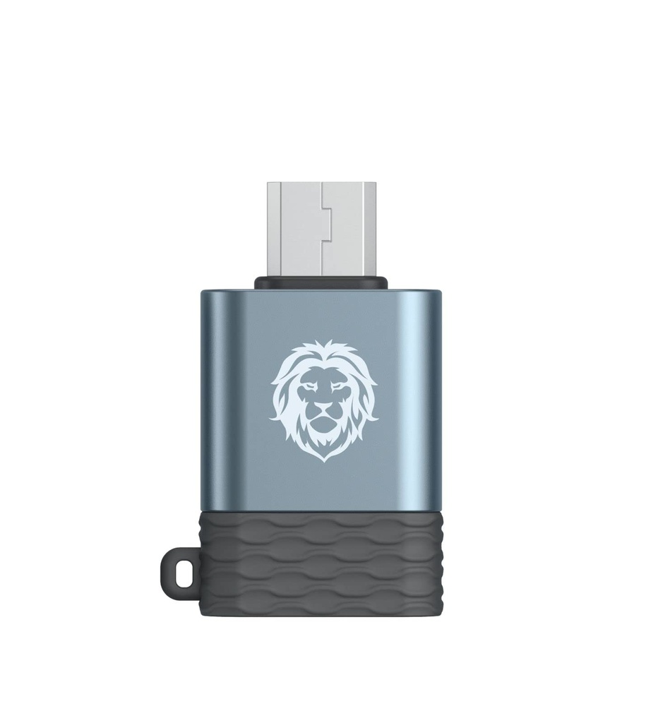 محول جرين ليون مايكرو OTG 3.0 USB - أزرق/فضي