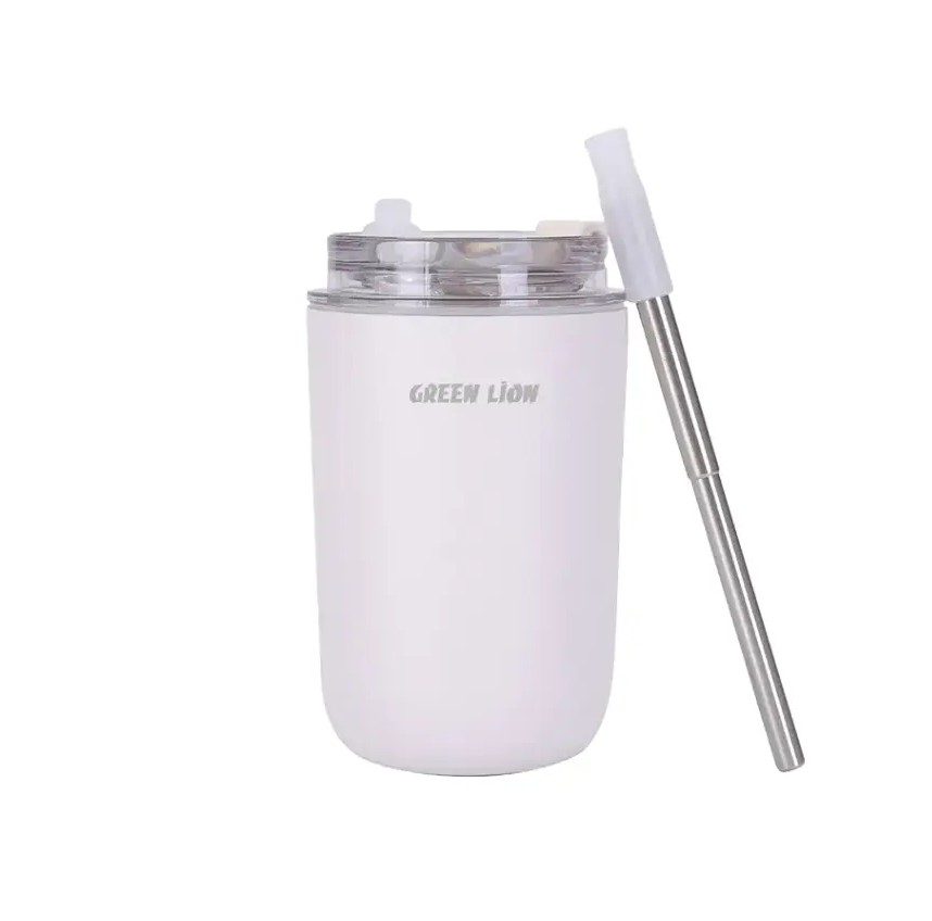 Green Lion Vacuum Travel Mug Lite - 280 Ml - White