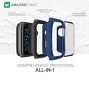AT Anti-Bacterial Impact Shield Pro Glass+ Bumper لـ Apple Watch