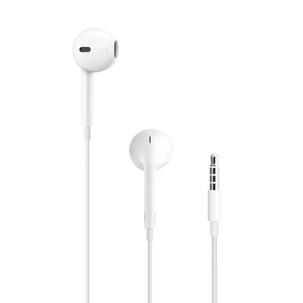 أبل إيربودز EarPods بموصل 3.5 ملّم – أبيض