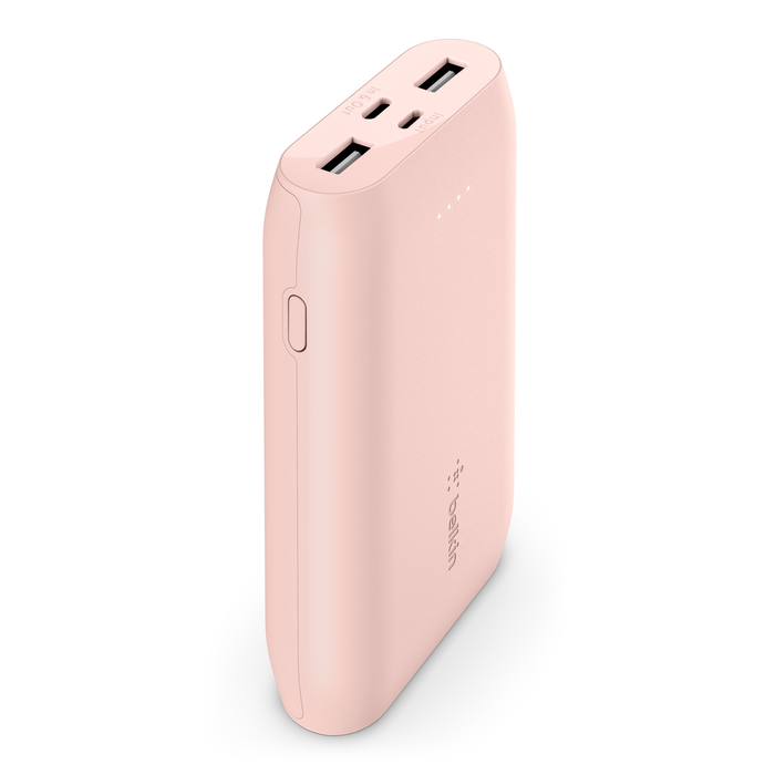 باور بنك Belkin BoostCharge بثلاثة منافذ بسعة 10,000 مللي أمبير وقدرة 15 واط – أبيض