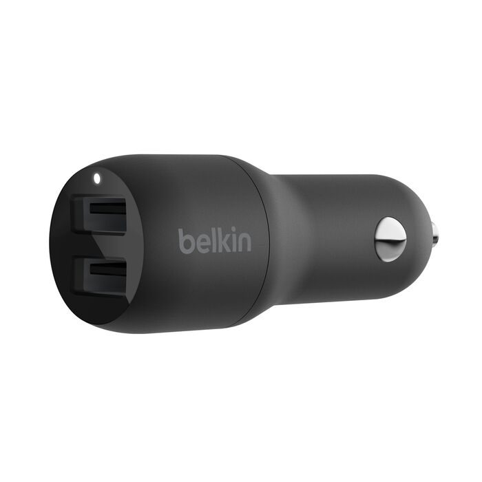 Belkin Dual Usb-A Car charger 24W Black