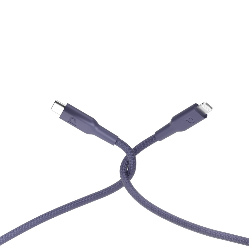 باورولوجي كابل مجدول جديد USB-C إلى لايتنينغ، PD بقدرة 60 واط وطول 1.2 متر
