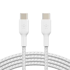 Belkin BoostCharge Braided 60W USB-C Cable White