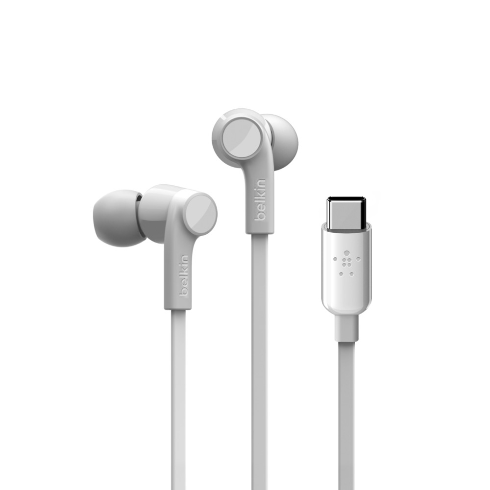 بلكين سماعات Rockstar داخل الأذن بموصل USB-C