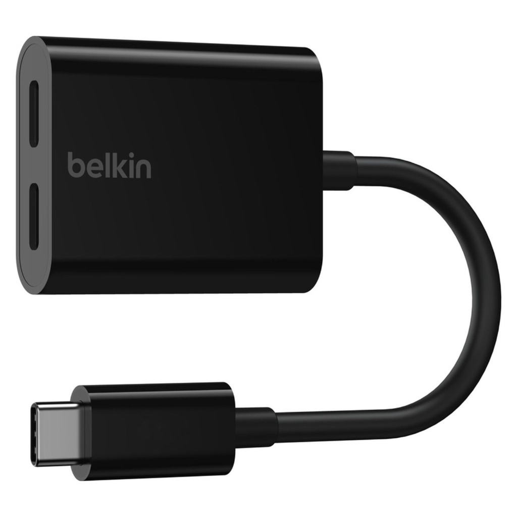 Belkin RockStar USB-C Audio + Charge Adapter 60W – Black