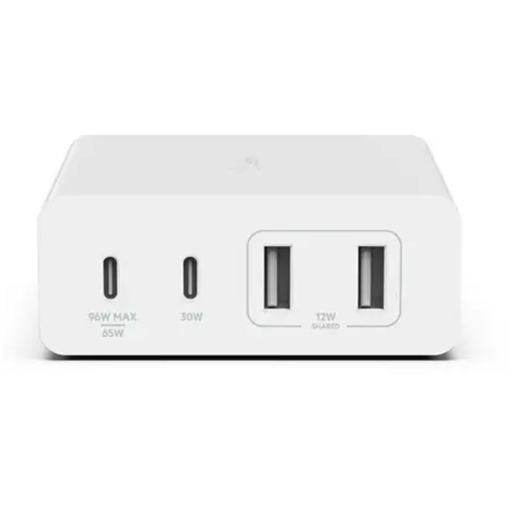 Belkin Boost Charge Pro 4-Port GaN Charger 2x USB-C 2x USB-A 108W - White
